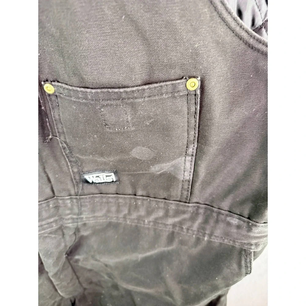 Walls Work Wear Mens Bib Insulated‎ Overalls Black Size 2XL Regular